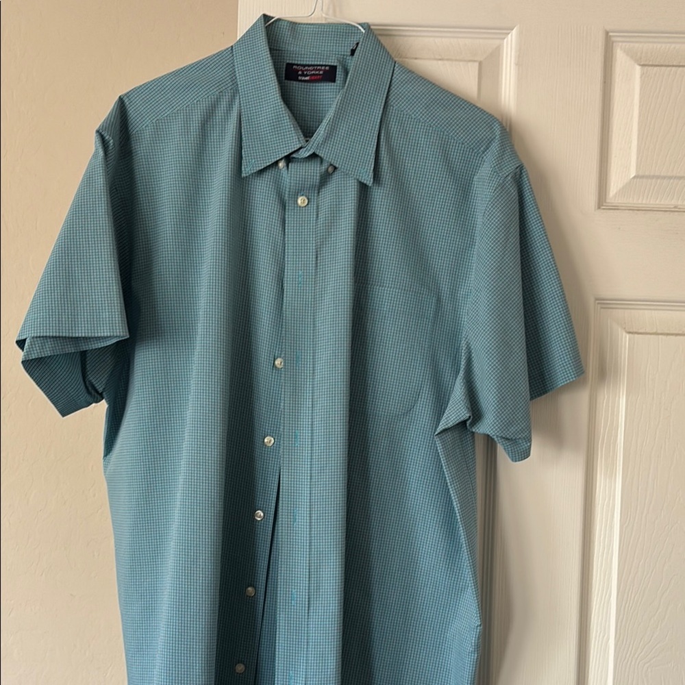 Men's Blue Checkered Shirt